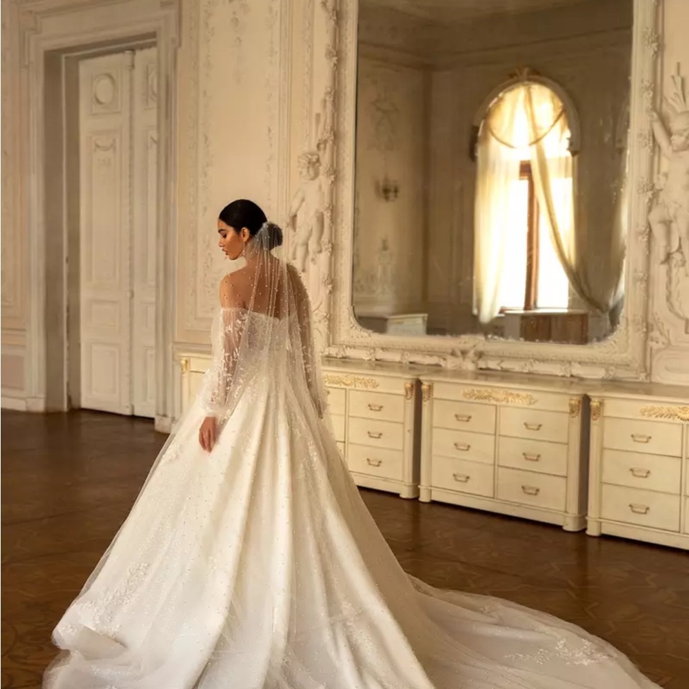 Wona Romance Dress Long Train Wedding - Picture 4 of 6